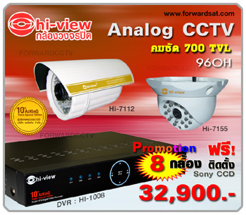 ش蹡ͧǧûԴк Analog CCTV   Hiview 700TVL Դ 8 ش