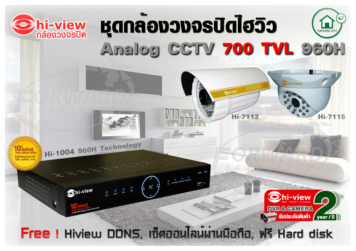 Դ駡ͧǧûԴ Hiview Ҥ кAnalog CCTV Ѵ 700 TVL
