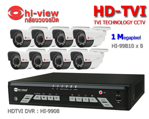 กล้องวงจรปิด Hiview HDTVI 8 CH