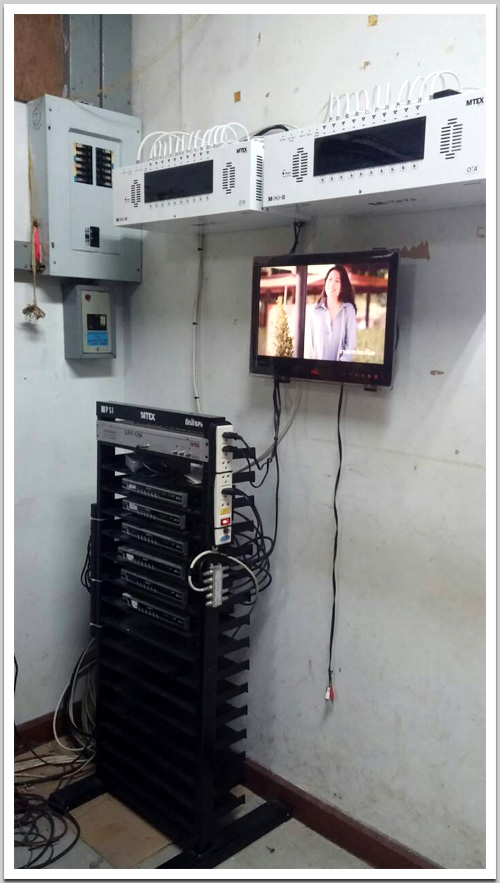 งานติดตั้งระบบทีวีรวม MATV 20 ช่อง ที่โรงเรียนรัตนโกสินทร์สมโภชบางขุนเทียน